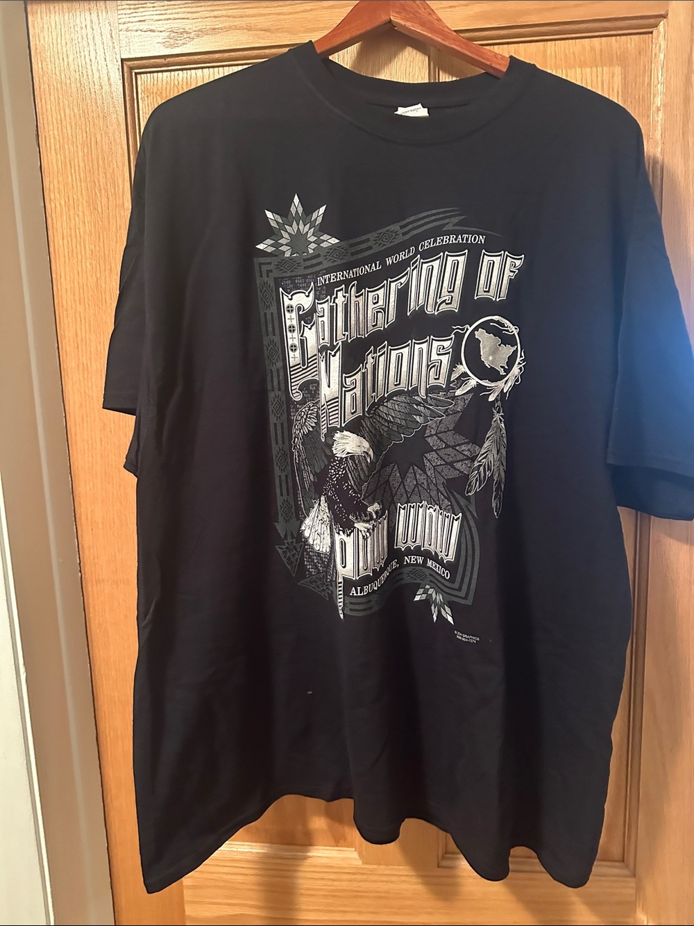 Black Graphic Short-Sleeve Tee - Gathering of Nations Tribute